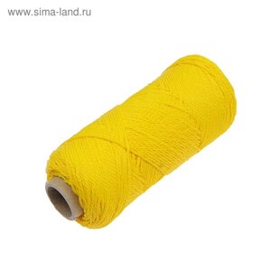 Шнур каменщика полипр. круч. 1.2 мм, 100 м, желтый