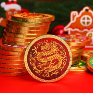 Шоколадная медаль "Китайский дракон", 25 г