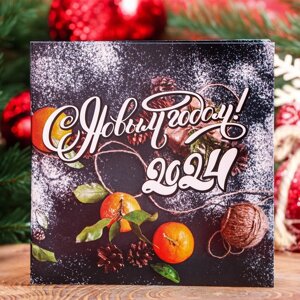 Шоколадная открытка «С Новым годом! 2024», 5 г х 2 шт