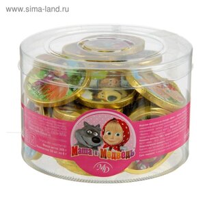 Шоколадные монеты «Маша и Медведь», 50 шт, 6 г