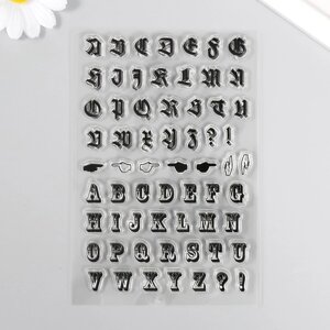 Штамп для творчества силикон "Буквы и указатели" 16х11 см