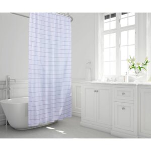 Штора для ванной комнаты Grid, 240х200 см