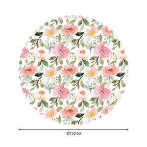 Скатерть на стол «Дары флоры», круглая, сатен, d = 150 см