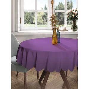 Скатерть на стол «Фиолетовый блеск», круглая, сатен, d = 150 см
