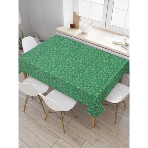 Скатерть на стол «Зеленое веселье», прямоугольная, оксфорд, размер 120х145 см