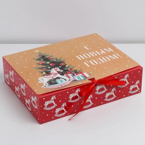 Складная коробка подарочная «Новый год», 31 24,5 9 см