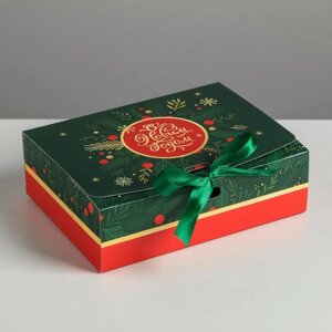 Складная коробка подарочная «С новым годом», 16.5 12.5 5 см