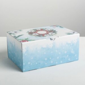 Складная коробка «Снежной зимы», 22 15 10 см