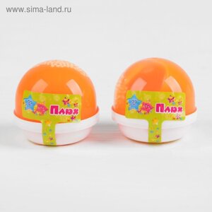 Слайм «Плюх», с шариками, оранжевый, капсула 40 г