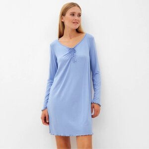 Сорочка женская MINAKU, цвет голубой, размер 56