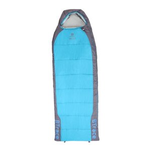 Спальный мешок BTrace Hover, кокон, 2 слоя, левый, 80х230 см, цвет серый/синий