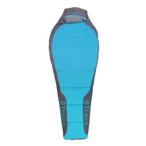Спальный мешок BTrace Snug, кокон, 2 слоя, левый, 80х190 см,14°C, цвет серый/синий