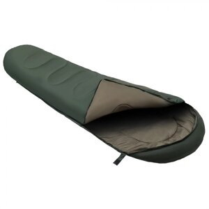 Спальный мешок Totem Hunter XXL, кокон, 1 слой, левый, 80х220 см,7°C, цвет оливковый
