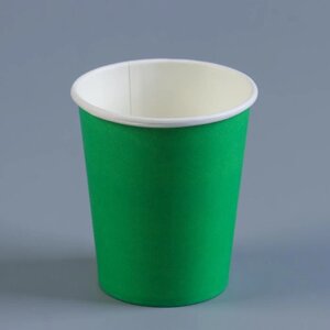 Стакан бумажный "Зелёный" для горячих напитков, 250 мл