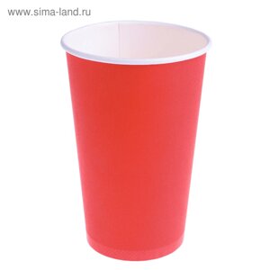 Стакан "Красный", для горячих напитков 400 мл, диаметр 90 мм