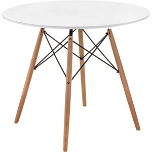Стол деревянный Table массив бука/металл, натуральный 80x80x72 см