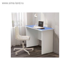 Стол компьютерный №8, 1000х600х770 мм, лдсп, цвет белый / синий