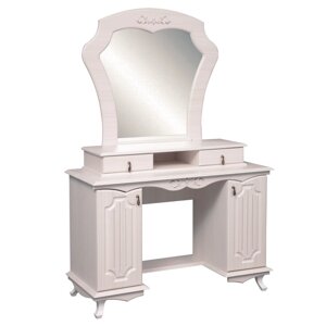 Стол туалетный «Кантри» 06.33, 11904901750 мм, зеркало, патина, цвет вудлайн кремовый
