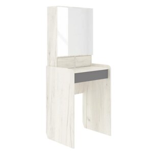 Стол туалетный «Мэдисон», 5804501458 мм, зеркало, цвет дуб крафт белый / шифер серый