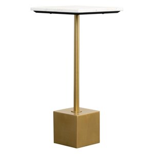 Столик приставной Svein, 300300630 мм, цвет мрамор / золотой