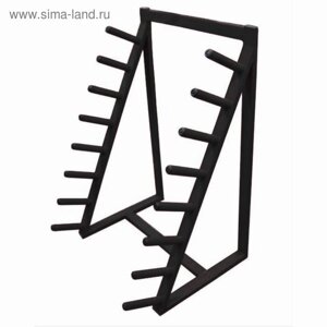 Стойка для бодибаров 8 уровней разборная, цвет чёрный