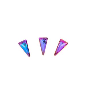 Стразы для дизайна ногтей TNL «Пика», сине-лиловые, 10 шт