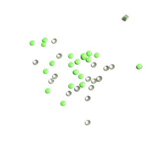Стразы металлические кружки,2.0 неоновый зелёный, 50 шт