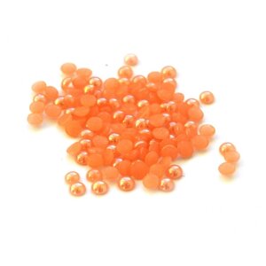 Стразы POLE жемчужные,3 перламутровые оранжевые, 50 шт