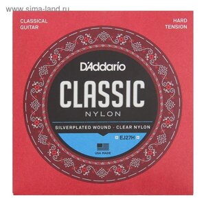 Струны D`Addario для классической гитары нейлоновые Student Hard