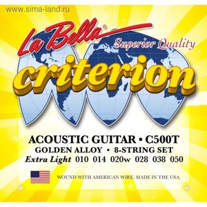 Струны для акустической гитары La Bella C500T Criterion Extra Light