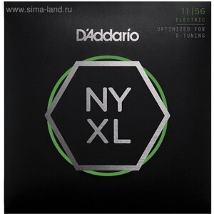 Струны для электрогитары D'Addario NYXL1156 NYXL M Top / E-H Bottom, 11-56