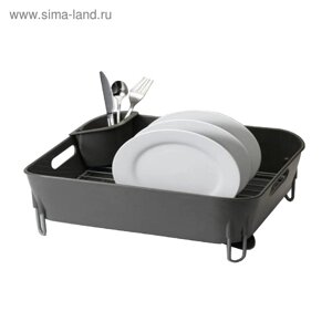 Сушилка для посуды Bianka, нержавеющая сталь, 51 х 33 х 17 см, цвет серый