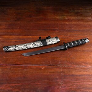 Сувенирное оружие «Катана», бежевые ножны под змеиную кожу, 47см