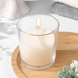 Свеча в гладком стакане ароматизированная "Ландыш", 8,5 см