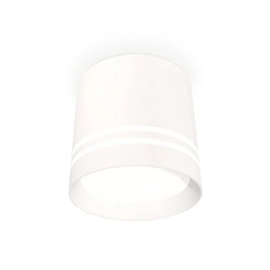 Светильник накладной с акрилом Ambrella light, XS8110007, GX53 LED 12 Вт, цвет белый песок, белый матовый