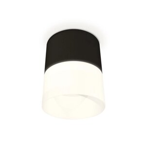 Светильник накладной с акрилом Ambrella light, XS8111002, GX53 LED 12 Вт, цвет чёрный песок, белый матовый