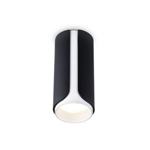 Светильник накладной со сменной лампой Ambrella light, Techno family, TN51589, GU10, цвет чёрный, белый