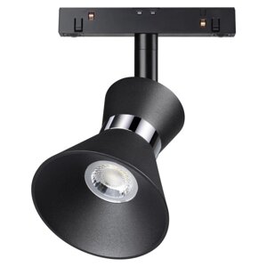 Светильник трековый SHINO 1-Ф, 10Вт LED, 4000К, 800лм, цвет чёрный/хром