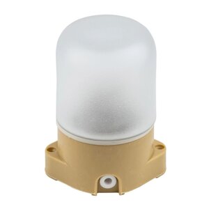 Светильник влагозащищенный Uniel, 60 Вт, E27, IP65, 137х107х84 мм, цвет сосна