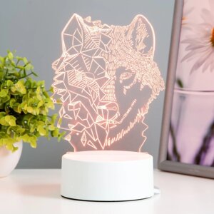 Светильник "волк" LED RGB от сети 13,5х9,5х17,6 см risalux