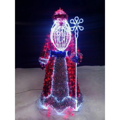 Светодиодная фигура «Дед Мороз», 75 170 75 см, 60 Вт, 220 В