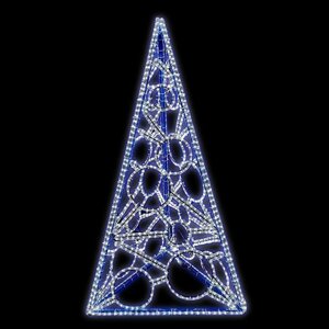 Светодиодная фигура «Ёлка трёхгранная», 130 250 130 см, 100 Вт, 220 В
