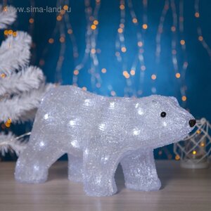Светодиодная фигура «Медведь» 45 23 15 см, акрил, 40 LED, 220 В, свечение белое