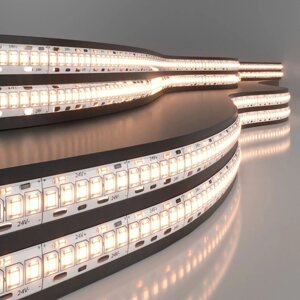 Светодиодная лента Elektrostandard, IP65, 2835, 240LED/м, 24В, свечение тёплое белое