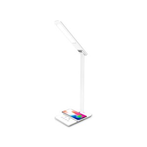 Светодиодная настольная лампа с беспроводной зарядкой и USB портом Ambrella light, Desk, DE581, LED, 6 Вт, 180Lum, цвет белый
