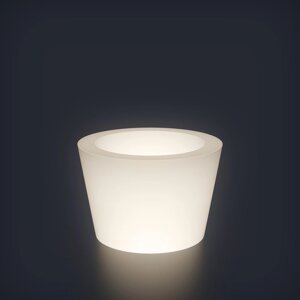 Светодиодное кашпо Cone mini, 79 52.5 79 см, IP65, 220 В, свечение белое