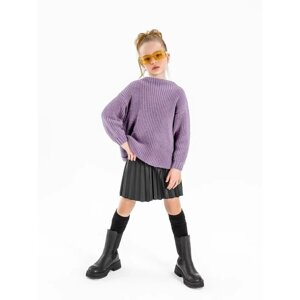 Свитер для девочки Knit Soft, рост 128 см, цвет фиолетовый