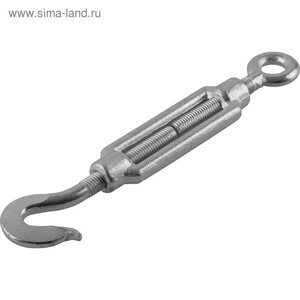 Талреп "ЗУБР" DIN 1480, крюк-кольцо, кованая натяжная муфта, цинк, М14, 3 шт.