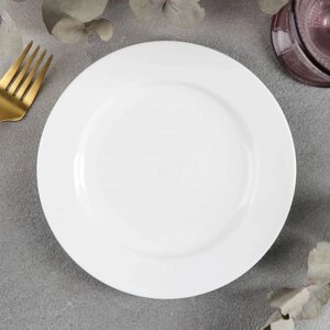 Тарелка фарфоровая десертная Wilmax Stella Pro, d=18 см, цвет белый