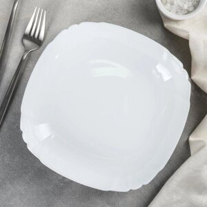Тарелка глубокая Luminarc Lotusia, 550 мл, d=22 см, стеклокерамика, цвет белый